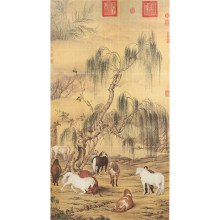 斯米克 艺术瓷 中国画系列 八骏图