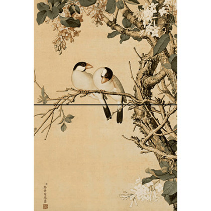 斯米克 艺术瓷 中国画系列 丁香紫白